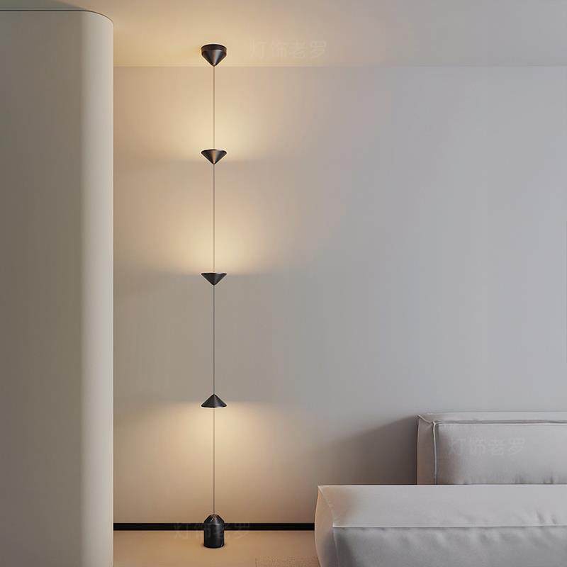 全铜意式极简落地灯时光沙漏吊灯客厅电视墙沙发旁边高级感气氛灯