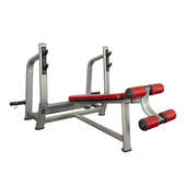 商用下斜举重床卧推架专业家用健身房杠铃床多功能推胸训练器