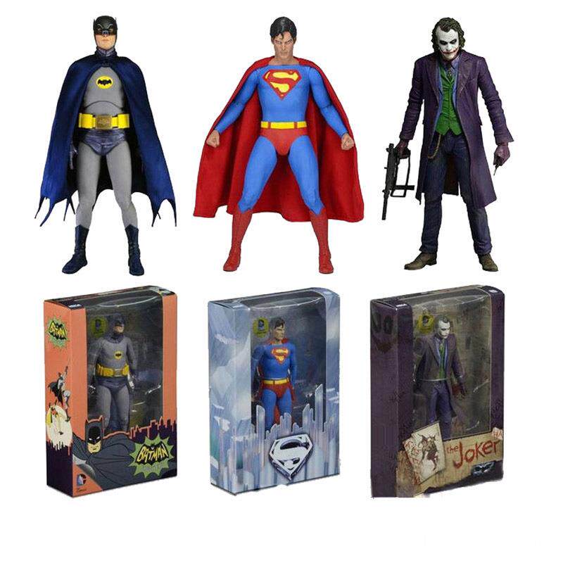 NECA DC超人蝙蝠侠手 小丑女正义黎明阿甘骑士小丑7寸可动模型