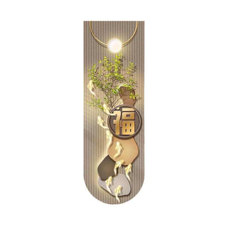 入户玄关装饰画九鱼聚福带灯挂画轻奢高级感过道画走廊正对门壁画,家居饰品,现代装饰画,淘宝优惠券,粉丝福利购,淘宝优惠卷