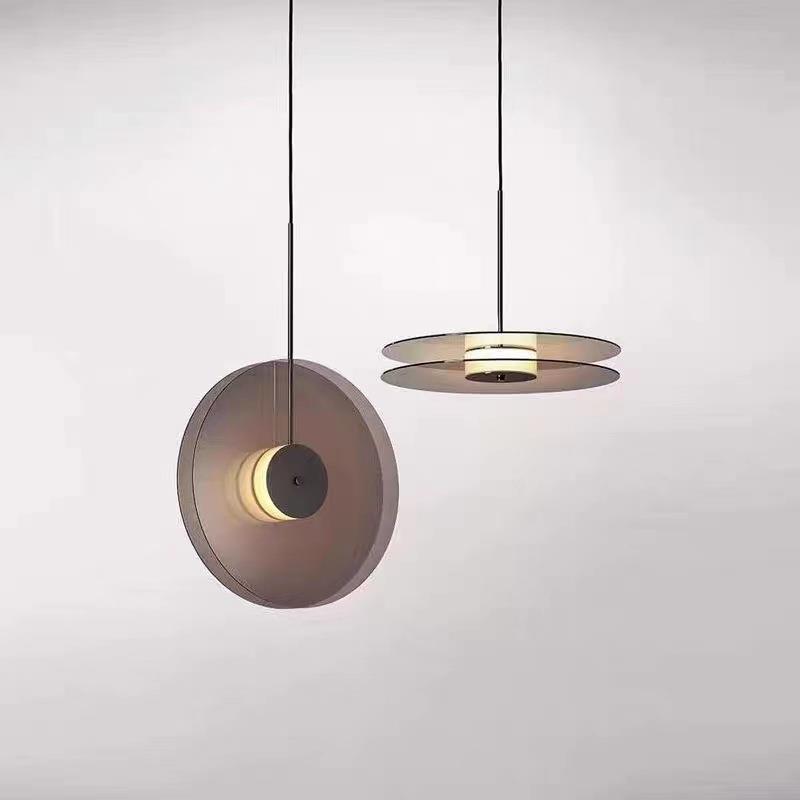 北欧后现代创意玻璃艺术床头吊灯创意餐厅卧室玄关设计师飞碟吊灯