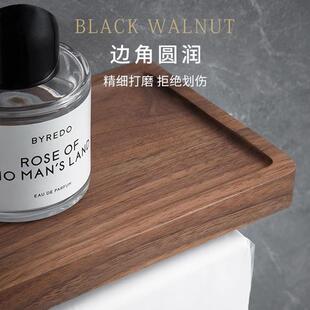 免打孔轻奢黑架色纸生g005h 1巾架抽纸盒厕所手物机胡桃木置架卫