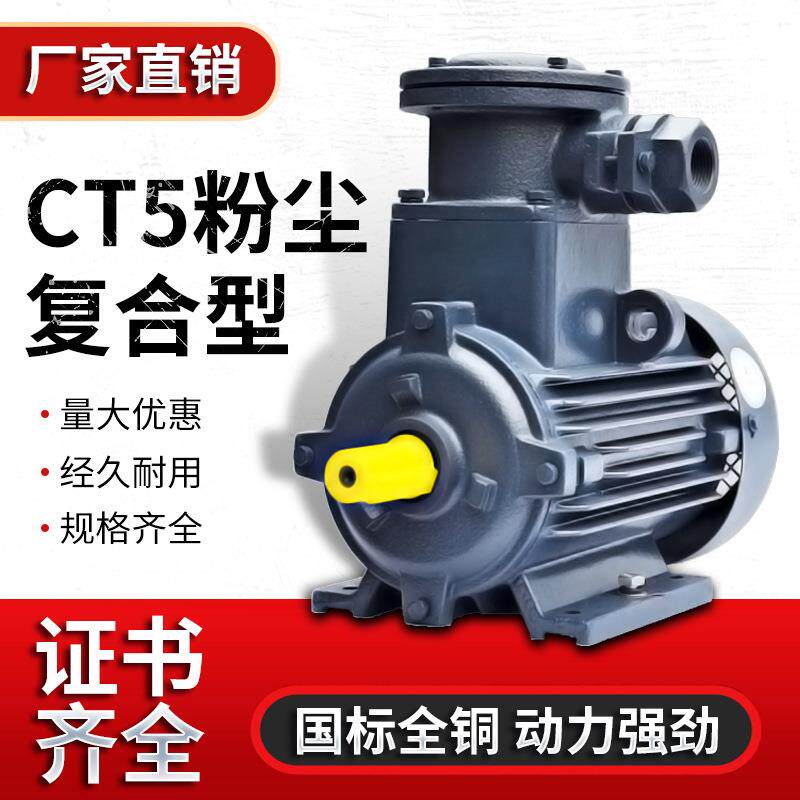 CT5粉尘A21防爆电机YBFBX3复合型隔爆三相异步电动机IP65