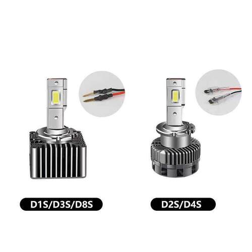 跨境款LED汽车大灯D系列更换原车HID灯泡 通用款D1S D2S D3S D4R