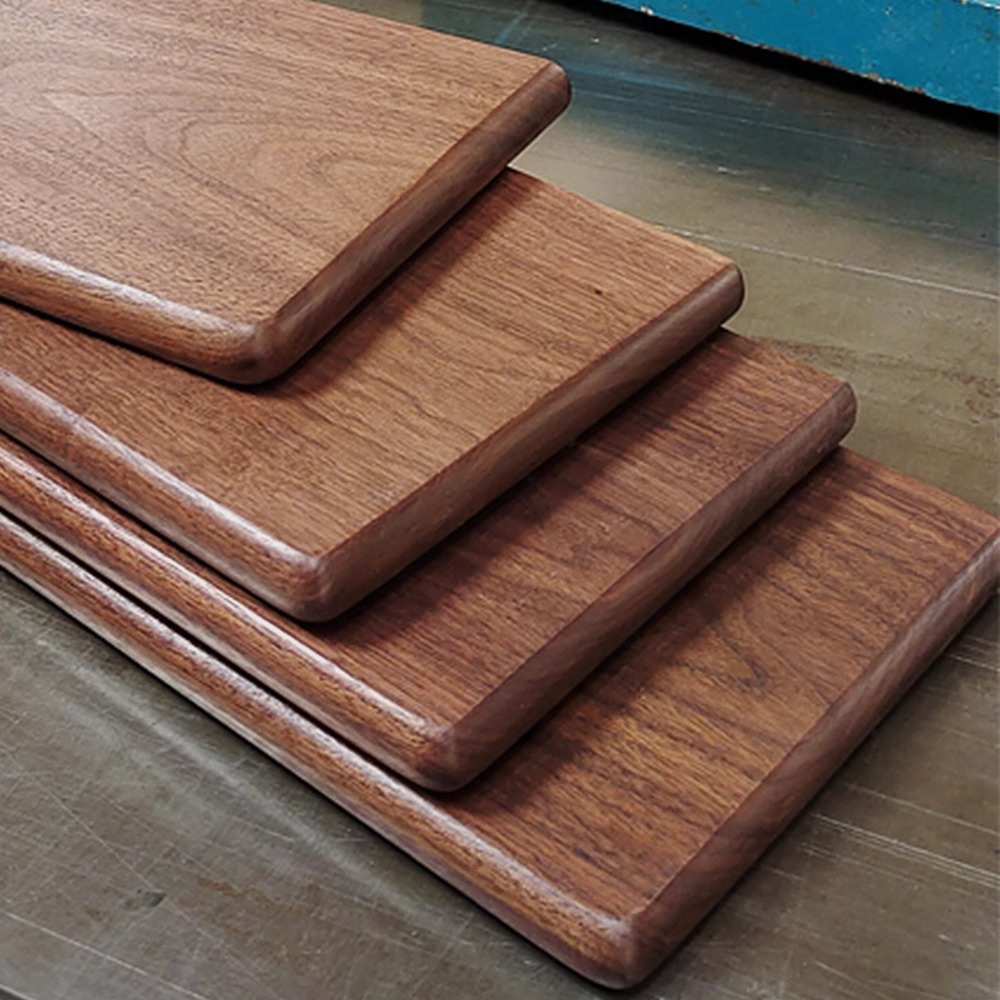 可定制黑胡桃墙面一字隔板玄关置物架实木窗台木板卫生间实木台面