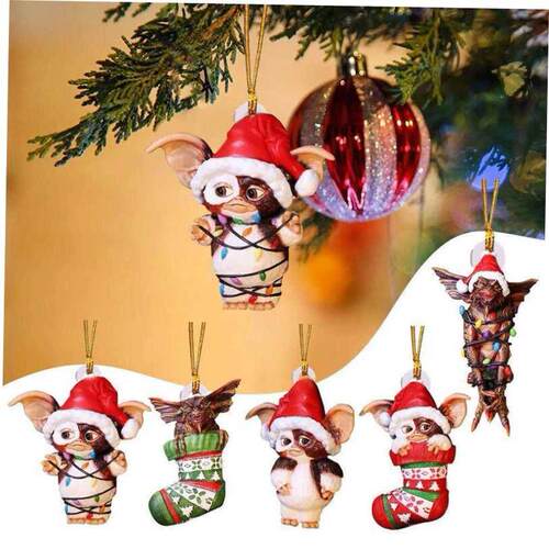 Christmas Greml Santa Hat Hanging Christmas Tree Decoration