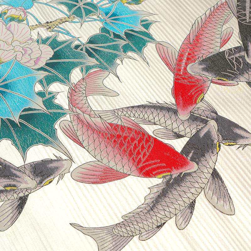 成都特色纪念品芙蓉花鲤鱼蜀锦:75-200厘米中古风挂画