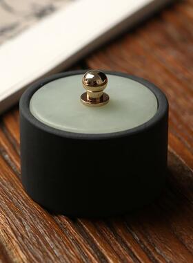 正品用善琏湖笔玉石砚台砚砚台专用专文房四墨宝墨汁墨条墨池墨盒