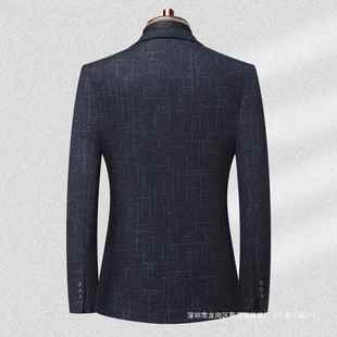 82392 秋冬款 休闲羊毛西保暖务西装 小香风服外套商正装 高端男士