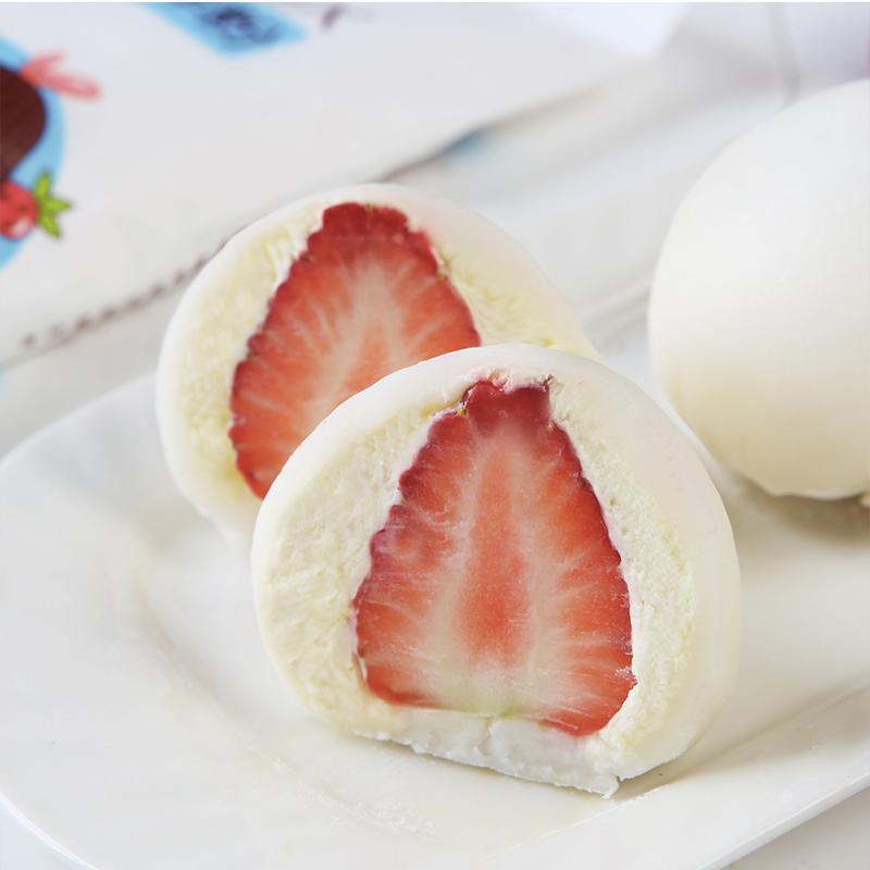 雪媚娘浪辰雪媚娘皮班戟Q心小贝大福即食雪莓娘12*12大号芒