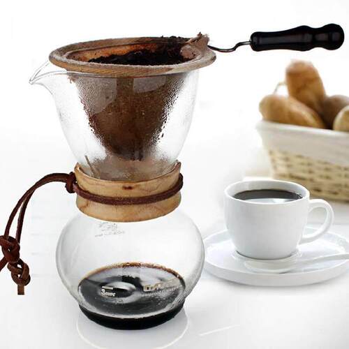My home Coffee Flannel Hand Brew Coffee Pot set Pyrex Drip t