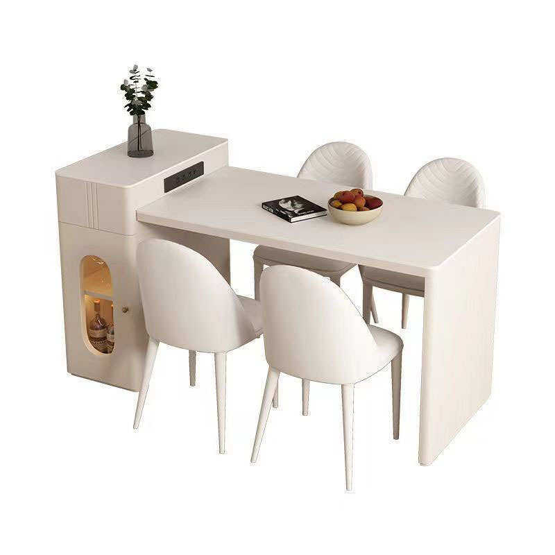 奶油风岛台茶台餐桌可伸缩一体小户型家用岩板茶桌现代简约导台,住宅家具,家用茶台/茶桌,淘宝优惠券,粉丝福利购,淘宝优惠卷