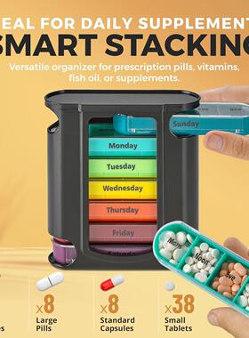 Weekly Pill Organizer Dispenser Case Box Medicine Container