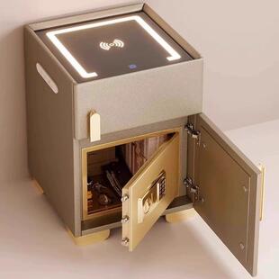 网红智能床头柜保险箱一体无线充电卧室小型家用多功能防盗保险箱