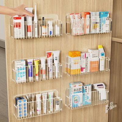 Wall-mounted Medicine Storage Box Cabinet, Home Partitioned