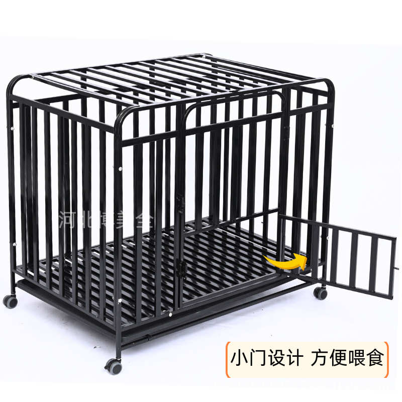 狗笼子加粗中大型犬家用室内外重型方管宠物笼带厕所金毛边牧笼子
