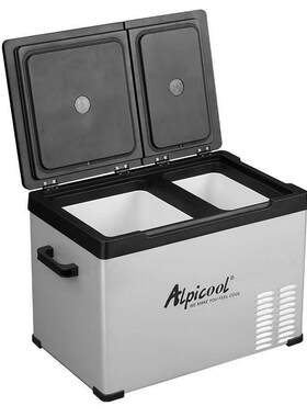 双门双温区车载冰箱12V24V车家两用压缩机冷冻冷藏汽货车冰柜