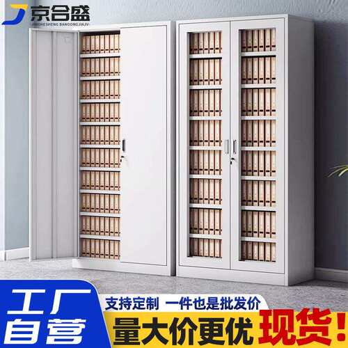 财务凭证柜文件柜办公室资料档案柜加厚带锁会计储物柜多层文件柜
