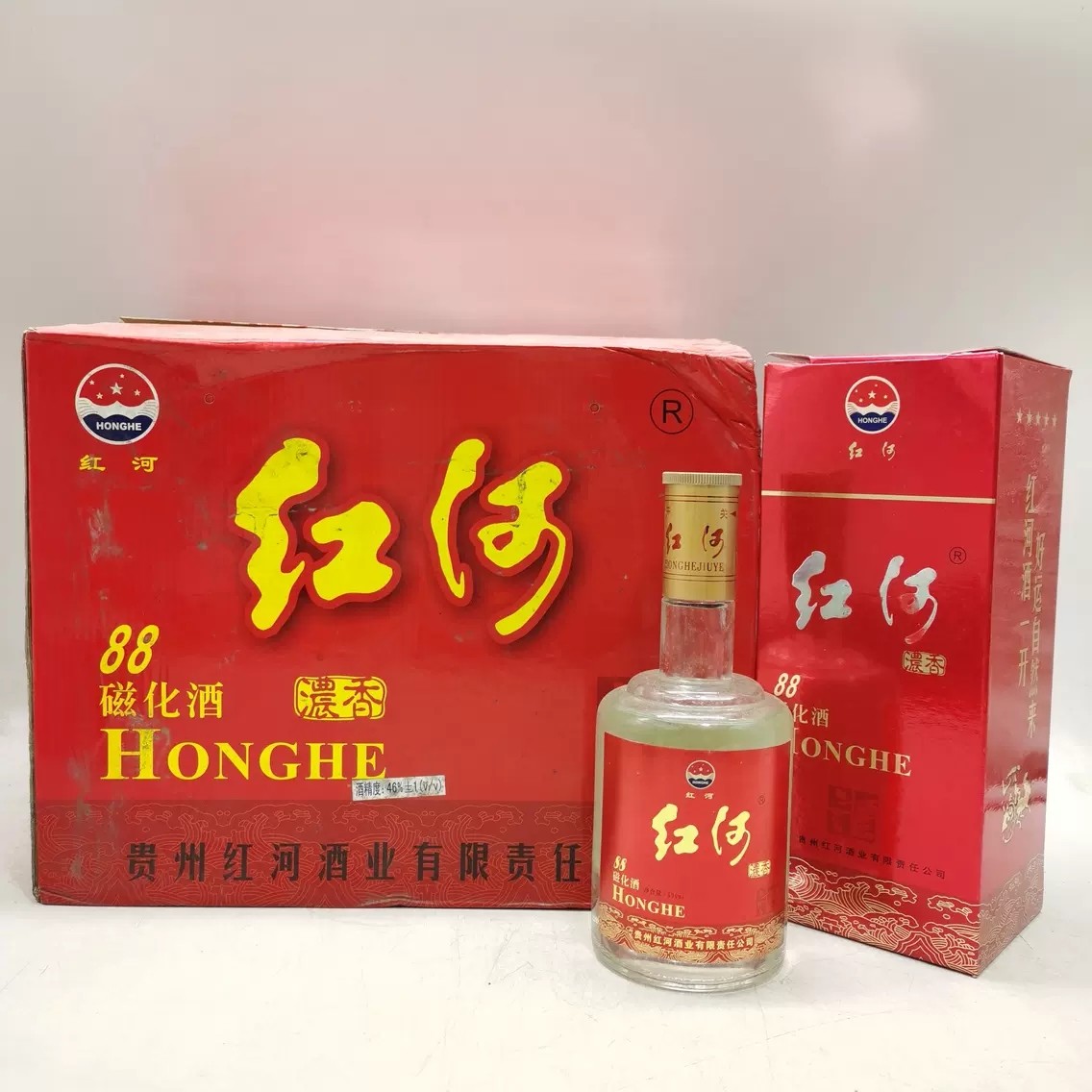 红河88磁化酒2006年46度500ml*6瓶浓香型贵州白酒陈年老酒收藏,酒类,白酒/调香白酒,淘宝优惠券,粉丝福利购,淘宝优惠卷