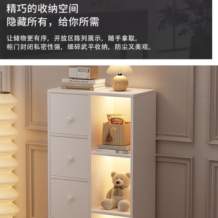 书架落地学生置物架简约家用转角多层收纳置物柜简易小型飘窗书柜