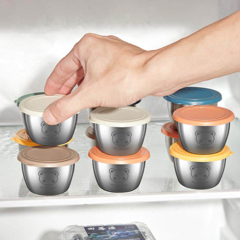 便携密封分装酱料盒户外酱料碟 酱料杯带盖酱料盒西餐牛排酱汁碟