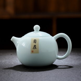 青瓷西施壶泡茶壶单个家用功夫茶具茶道配件单个泡茶器手抓壶喝茶