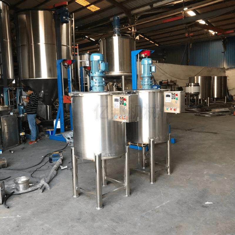 100L加热不锈钢搅拌罐化工液体拌料机涂料胶水混料桶树脂搅拌桶