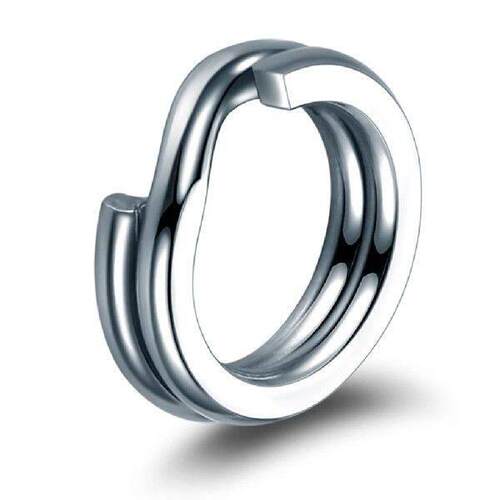 100 Pieces Fishing Split Rings Bait Snap Stainless Steel