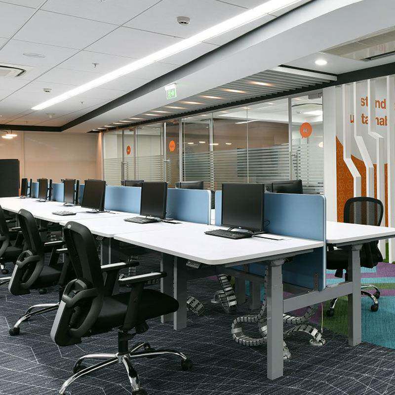 畅腾电动升降桌双人对向升降办公桌四脚同步升降办公电脑桌