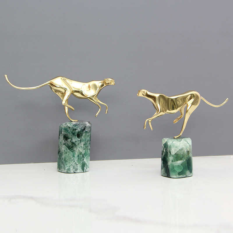 现代简约创意黄铜豹子摆件办公室书柜酒柜电视柜装饰品乔迁送礼,特色手工艺,其他特色工艺品,淘宝优惠券,粉丝福利购,淘宝优惠卷