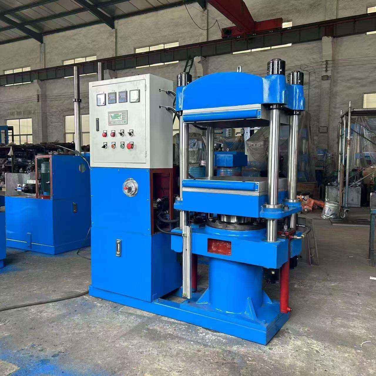 山东青岛供快速升降慢速合模平板硫化机 80T硅橡胶垫热压成型机