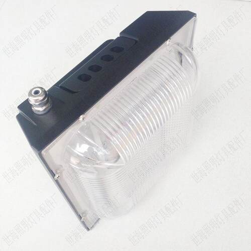 方形LED油站灯外壳压铸铝PC防眩光面罩30W-100W吸顶式灯具套件
