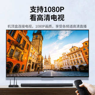 绿联有线电视连接线接头机顶盒高清闭路数字信号rf同轴tv射频天线