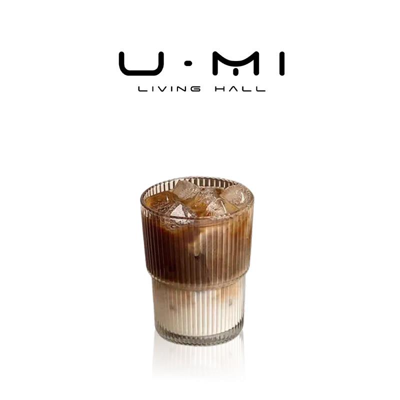 U Mi LIVING·木冉 | 杯具玻璃杯竖条纹简约水杯家用轻奢风