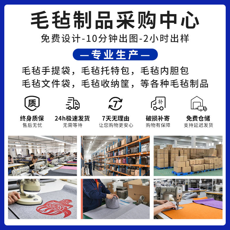 床头挂包毛毡宿舍家用可挂袋收纳布袋布兜置物袋卧室沙发创意手机