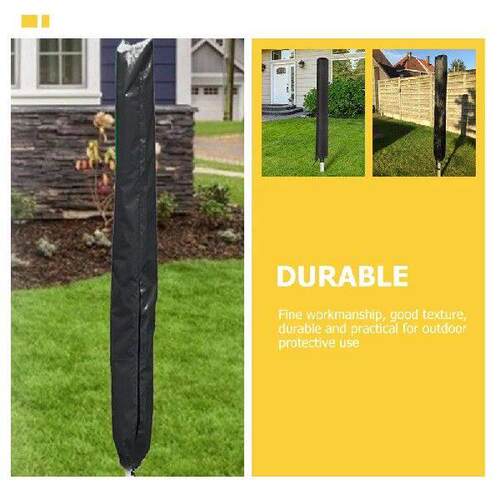 Black Waterproof Outdoor Umbrella Drying Rack Cover For