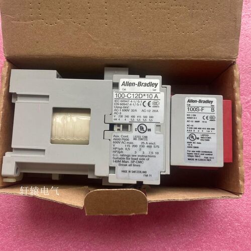 AB罗克韦尔接触器100-C12D*10 A 100S-C12DJ14C加辅助100S-F