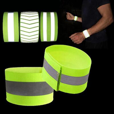 1 PC Cycling Reflective Strips Outdoor Running Warning Wrist
