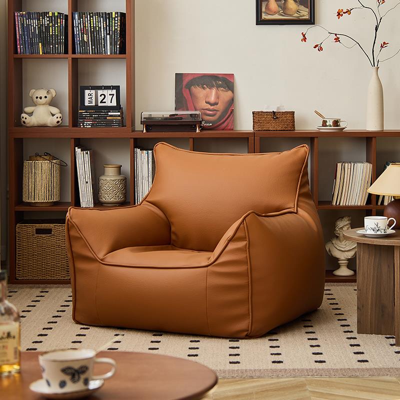 W单人沙发榻米小户型WPI袋单人豆小沙发卧室7阳台休闲榻椅懒人沙