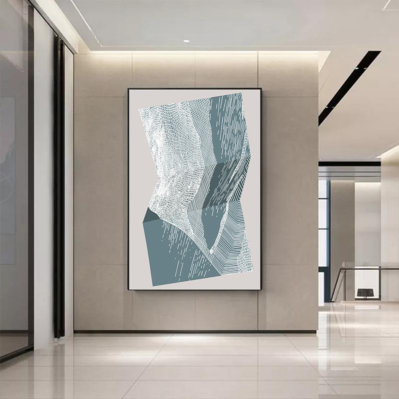 客厅挂画透明绢纱浮雕立体装饰画现代简约样板房壁画画心艺术