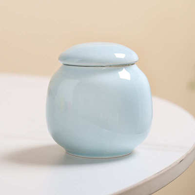 S588陶瓷茶叶罐迷你便携小号随身香粉密封罐子普洱红茶绿茶空包装