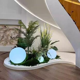 彷真植物造景矽胶围栏围条挡水条室内绿植围边围挡阳台遮挡线底座