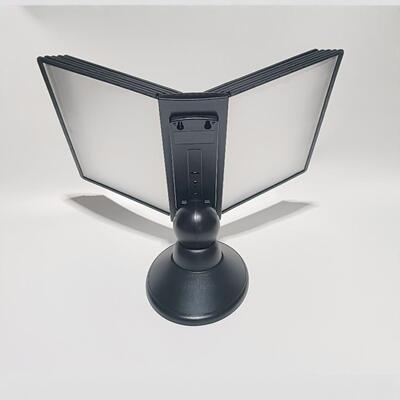 桌面A4翻页文件架旋转悬挂展示架桌面食谱文件夹办公手册
