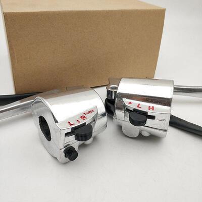 白金旧型号Cg125花猫银猫Cga125脚左右车把开关牛主组件