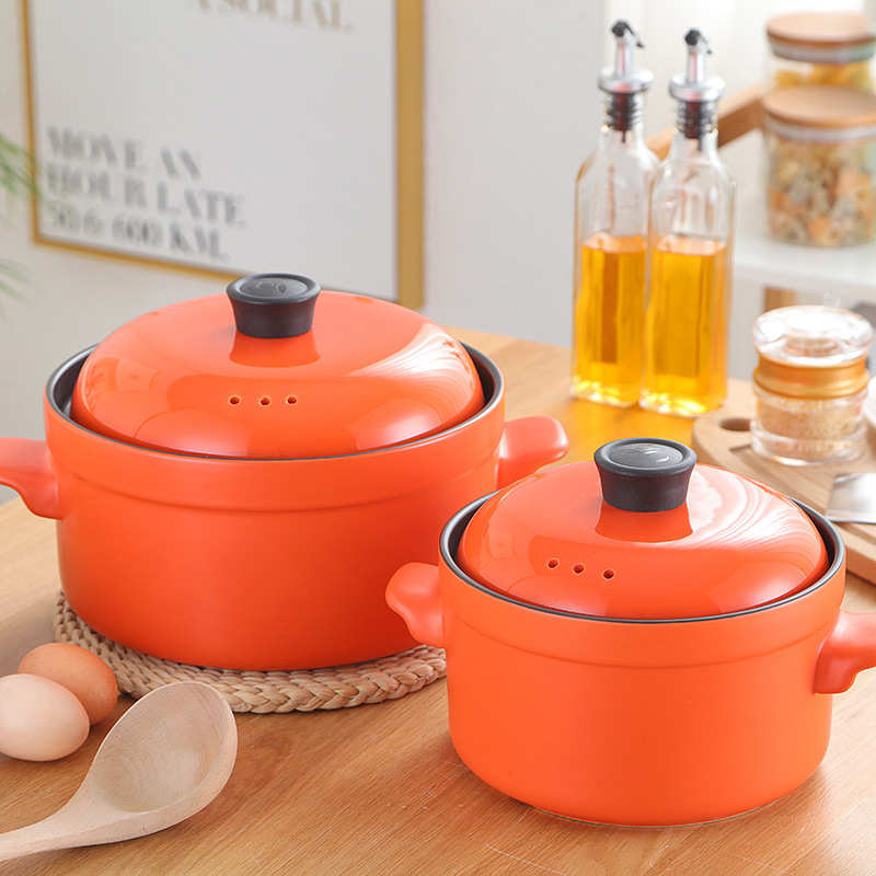 煲砂锅粥创意炖汤锅陶瓷家用明火大容量双耳石锅锅耐高温燃气煲汤