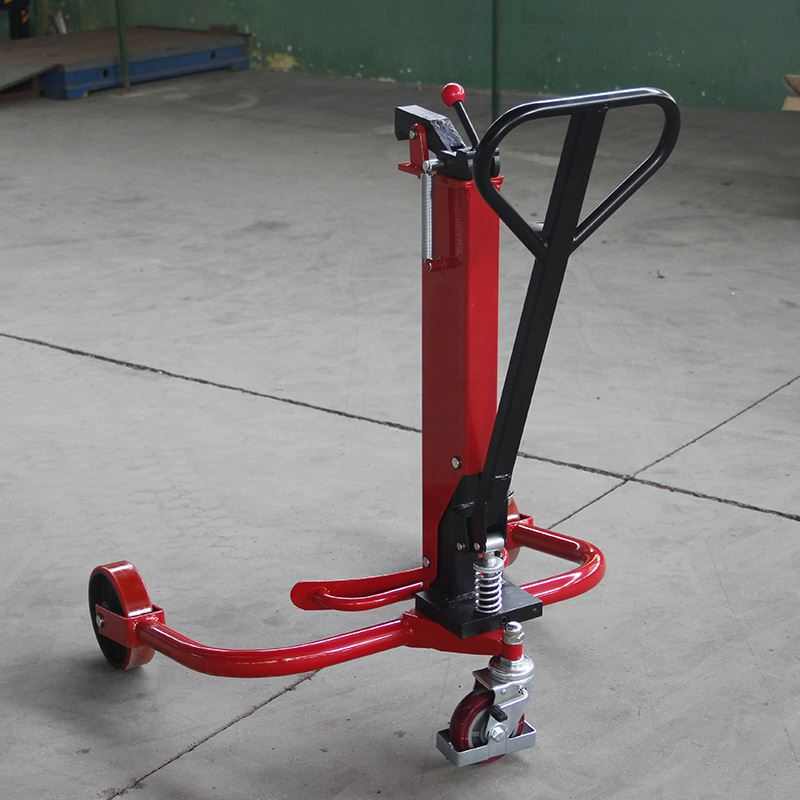 手动式油桶搬运车 250kg油桶移动车 咬嘴式液压车使用方便