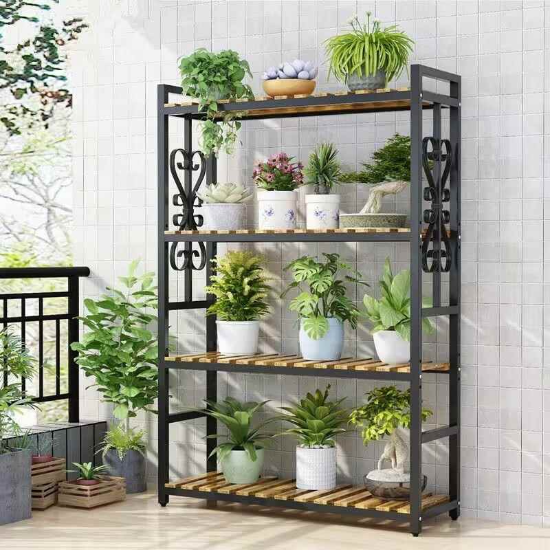 全铁防艺LJI室绿外花架移动带轮展示架多肉架萝架防水腐多层置可