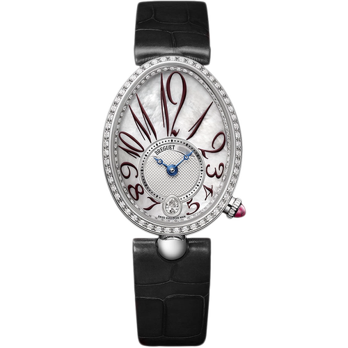 [9.8新]宝玑那不勒斯王后系列18k白金镶钻自动机械手表女表8918BB