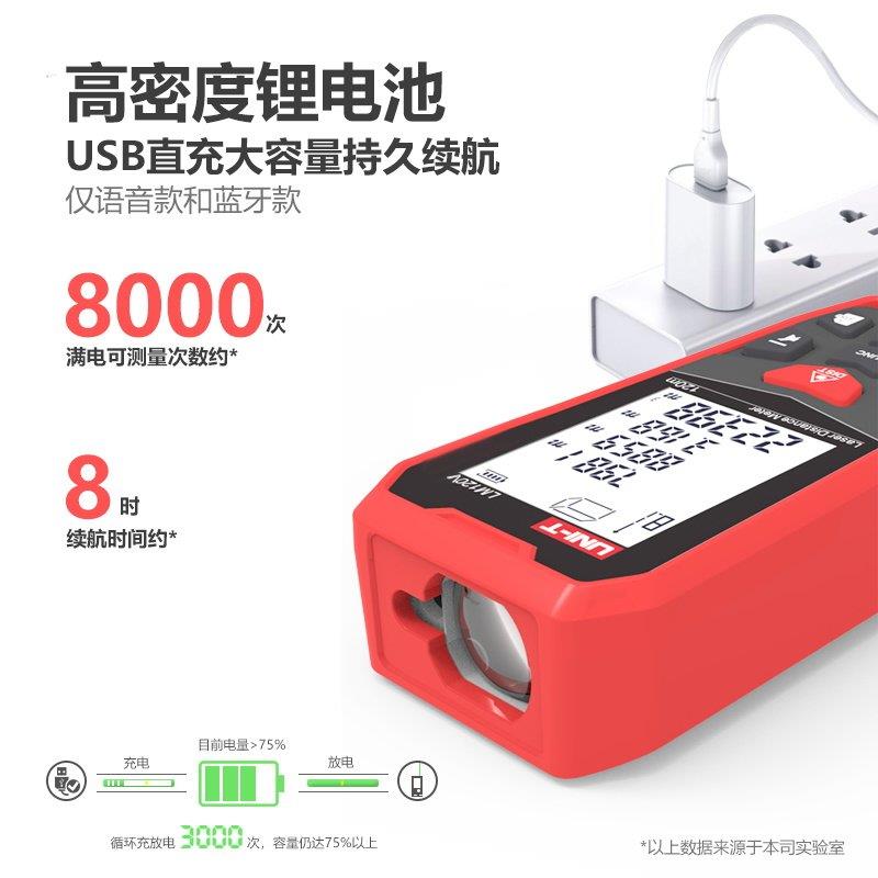 尺利德手持式激光测仪红外线电子高优精度距距离/测量仪量房仪器