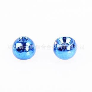 金属色大小通孔G型钨珠飞蝇配重头珠钨钢渔坠配重tungsten beads